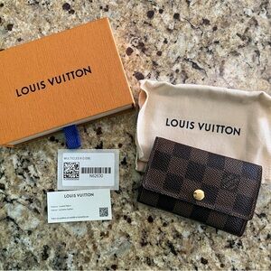 Louis Vuitton Damier Ebene 6 Key Holder Authentic